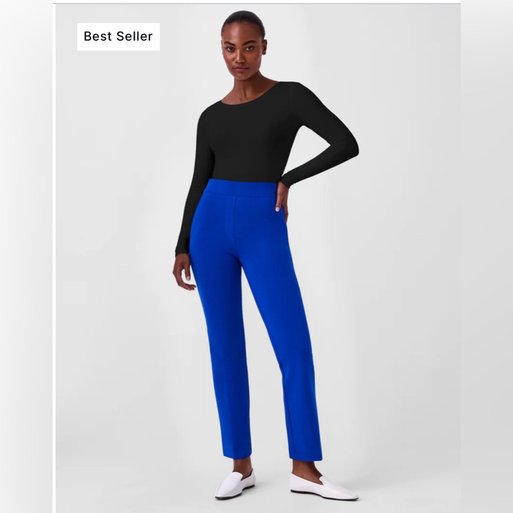 SPANX The Perfect Pant Kick Flare CERULEAN BLUE Small - NWT